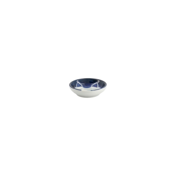 Sauce Bowl Kawaii Cat Neko White/Blue, Porcelain, Ø 7.5 × 3 cm, Item No. 33853