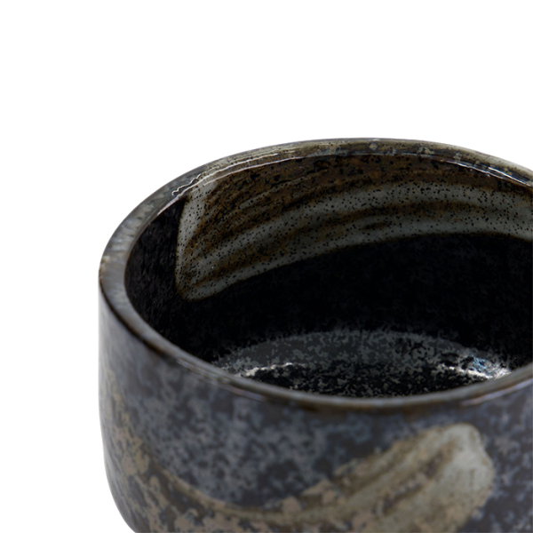 TDS, Matcha Bowl, Black Brush, Ø12x7.5cm, 500ml, Item No. 33904