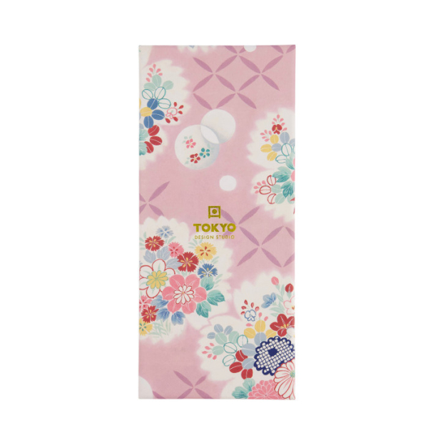TDS, Chopstick Set, Pink Flower, with chopstick rests, 2 pair, Item No. 33921