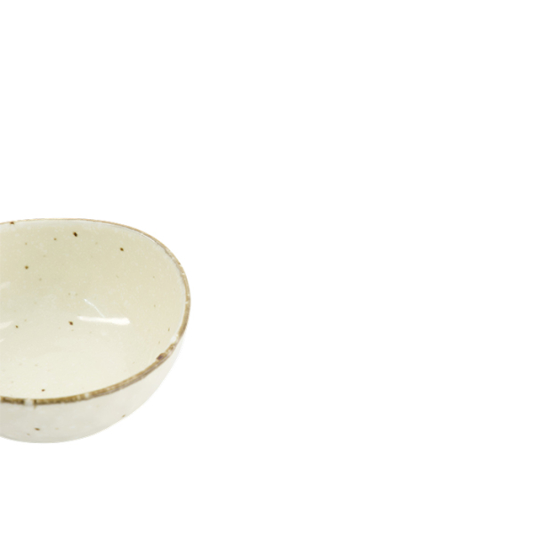 TDS, Triangle Sauce Bowl, Shirogesho, Ø 9 x 4.2 cm - Item No. 33959