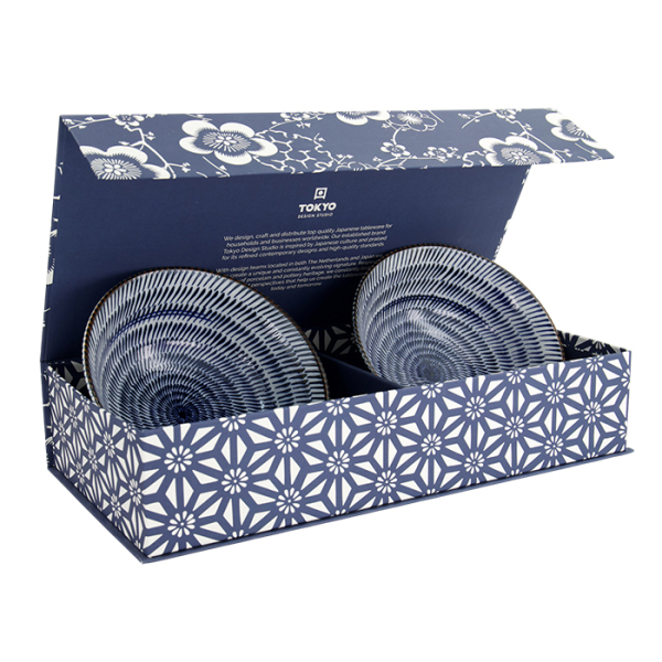 TDS, Ramen Bowl Gift Set, Kanna, 2 pcs., Ø 19x7.5cm 1100ml, Item No. 33980