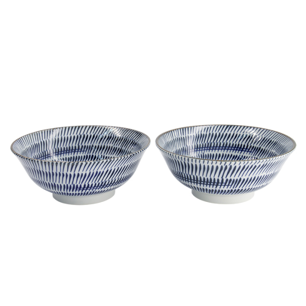 TDS, Ramen Bowl Gift Set, Kanna, 2 pcs., Ø 19x7.5cm 1100ml, Item No. 33980