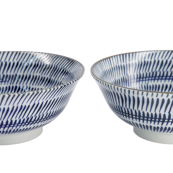 TDS, Ramen Bowl Gift Set, Kanna, 2 pcs., Ø 19x7.5cm 1100ml, Item No. 33980