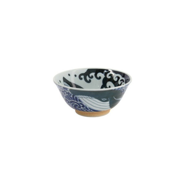 Tayo-Schale Kawaii Whale Blau/Weiß, Porzellan, Ø 14,9 × 6,9 cm, 300 ml, Art.-Nr. 34009