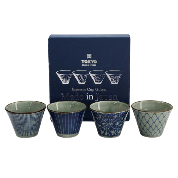 TDS, Mashiko Espresso-Tasse Geschenkset, 4-tlg., Ø 7.5x5.3cm, Art.-Nr. 34020