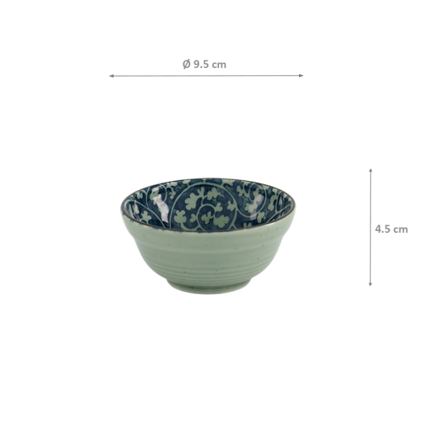 TDS, Mashiko Bowl, Takokarakusa, Ø 9.5 x 4.5 cm - Item No. 34023