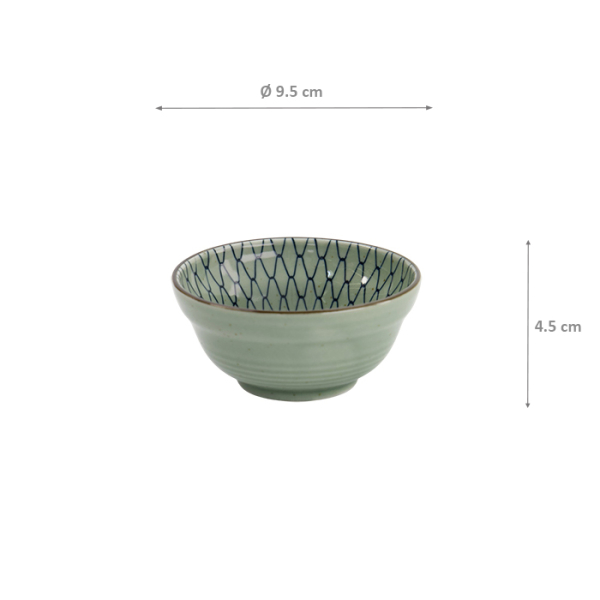TDS, Mashiko Bowl, Mesh, Ø 9.5 x 4.5 cm - Item No. 34024