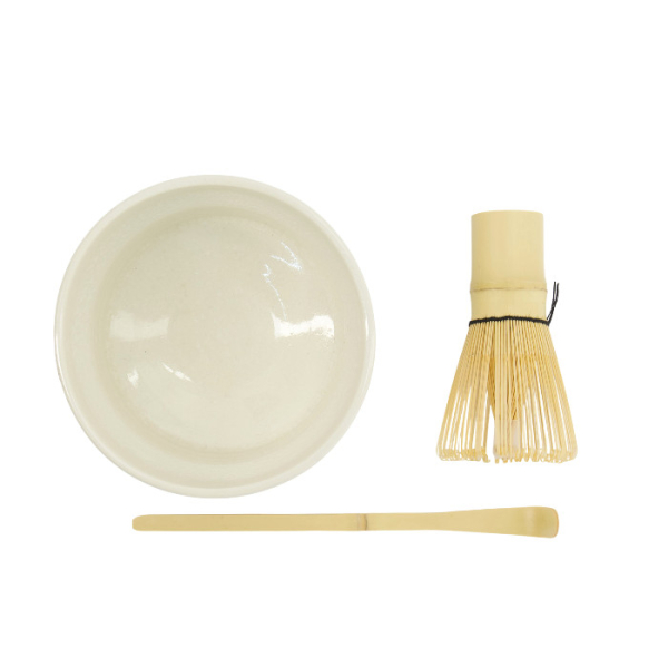 TDS, Matcha Bowl Giftset , 3-piece set, 12.5x7.2 cm, White, Item No. 34059
