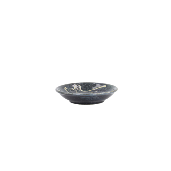 TDS, Round-Sauce Bowl, Kawaii Black Whale, Ø 9x2.1cm - Item No. 34069