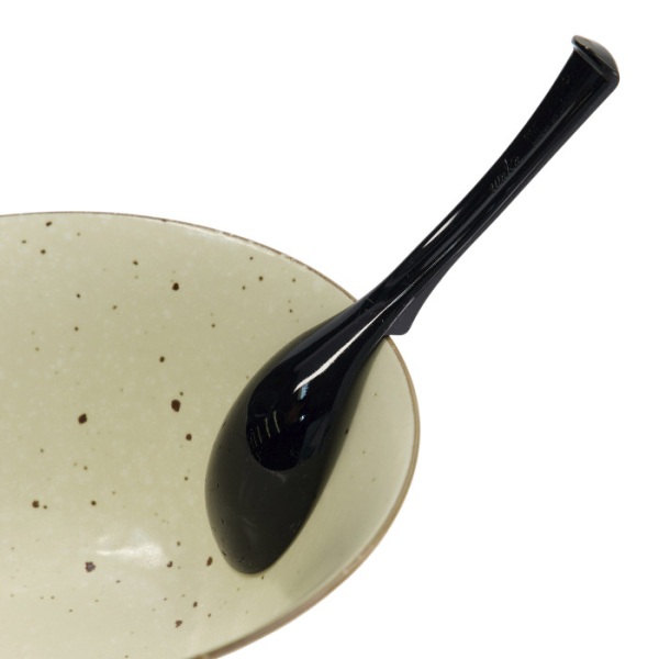 TDS, Ramen Spoon, 17cm, Black - Item No. 34086