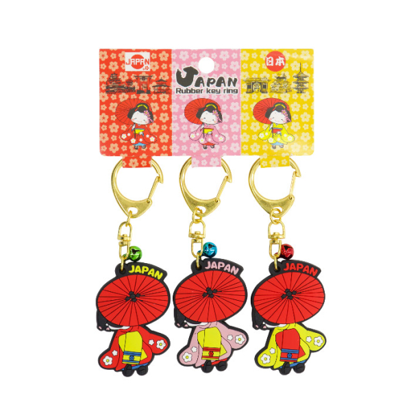 TDS, Keychain Japan Geisha 3-pieces, Item No. 34113