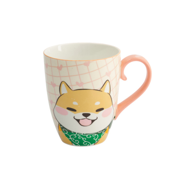 TDS, Kawaii Mug with Giftbox, Shiba, Pink, Ø 8.5x10.2cm 340ml , Item No. 34120