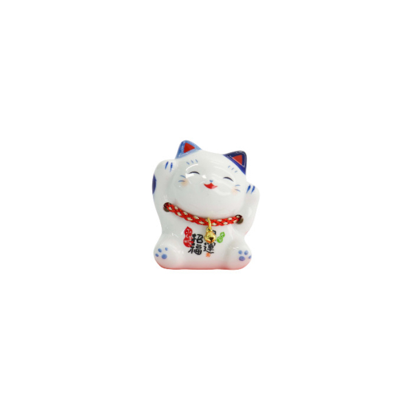 TDS, Lucky Cat, Decoration, Blue, 6 cm - Item No. 34124