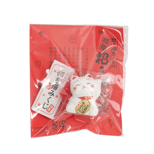 TDS, Lucky Cat, Dekoration, Weiß, 3,5cm - Art Nr. 34126
