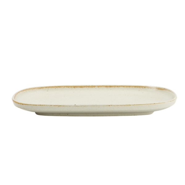 TDS, Ovaler Teller, Umizuna Beige, 24x16x11cm, Art Nr. 34288