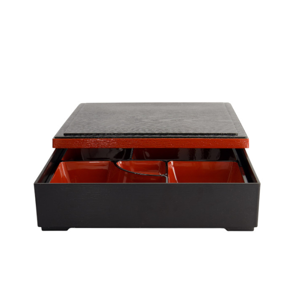 TDS, Bentobox, ABS Lacquerware, 25.5x25.5cm, Item No. 4193