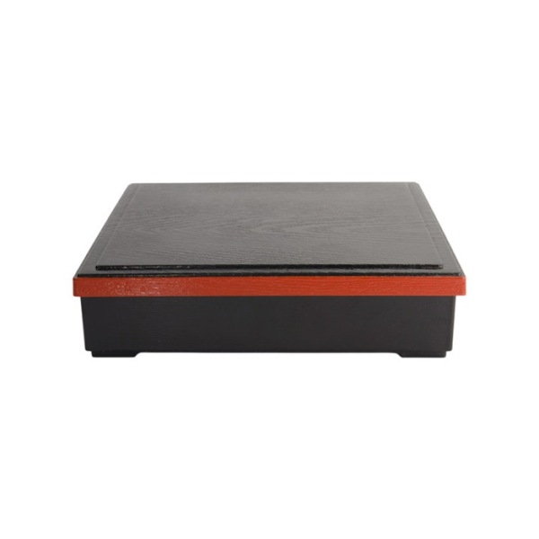 Bento Box Red/Black, ABS Lacquerware, 25.5 × 25.5 cm, Item No. 4193