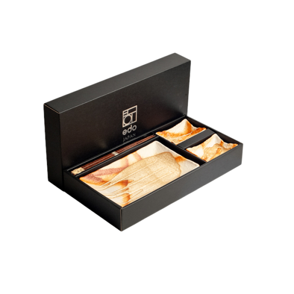Edo Japan, Sushi Set With Giftbox, Brown, 22x12.5x2 cm, Item No. 6044170