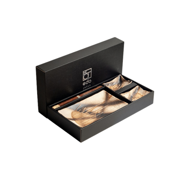 Edo Japan, Sushi Set With Giftbox, Dark Brown, 22x12.5x2 cm, Item No. 6044173