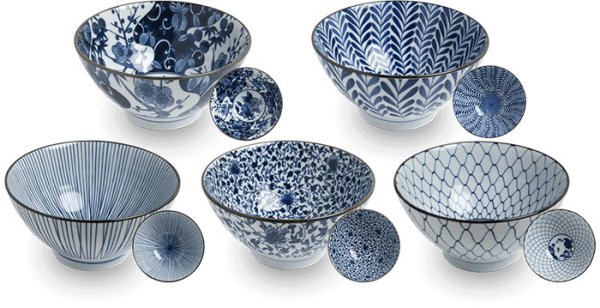 Bowls Blue pattern EDO Japan at g-HoReCa (picture 1 of 11)