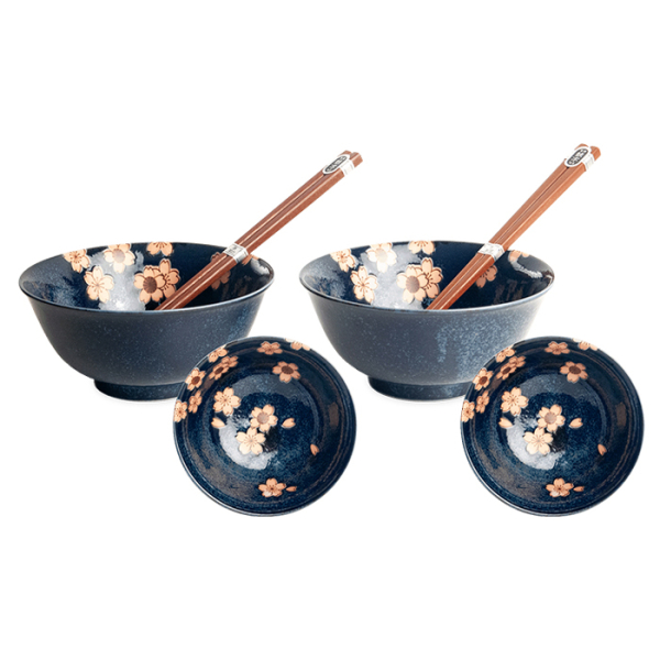 EDO Japan, Schalen Set, 2-tlg., Japanische Blumen, Ø 15 x 7 cm, Art.-Nr. 6040075