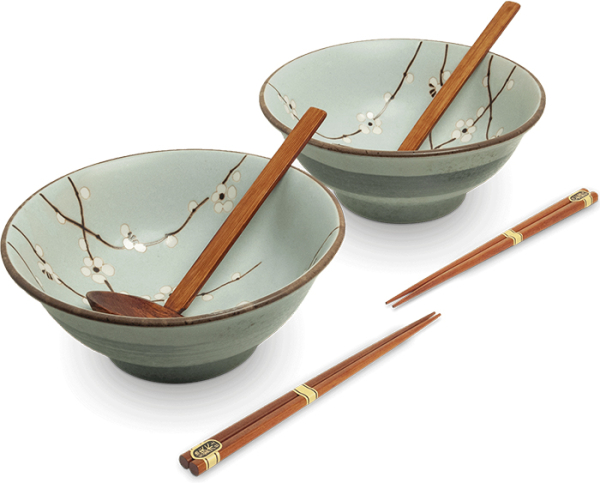 Edo Japan, Schalen Set Hanagreen, Grün, Ø 22x9 cm