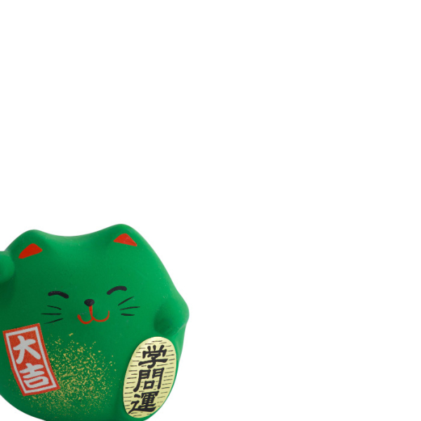 TDS, Glückskatze / Lucky Cat, Dekoration, Grün, 5.5 cm - Art Nr. 6149
