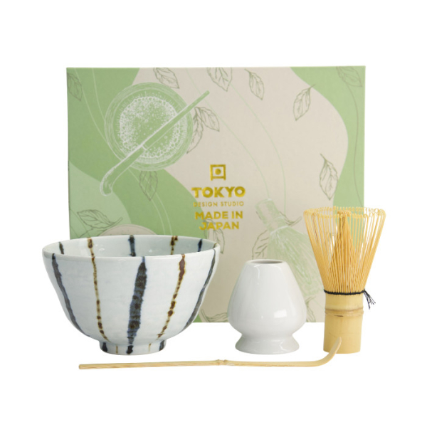 TDS, Matcha Bowl Giftset , 4-piece set, 13 x 8 cm, Tokusa, Item No. 617386