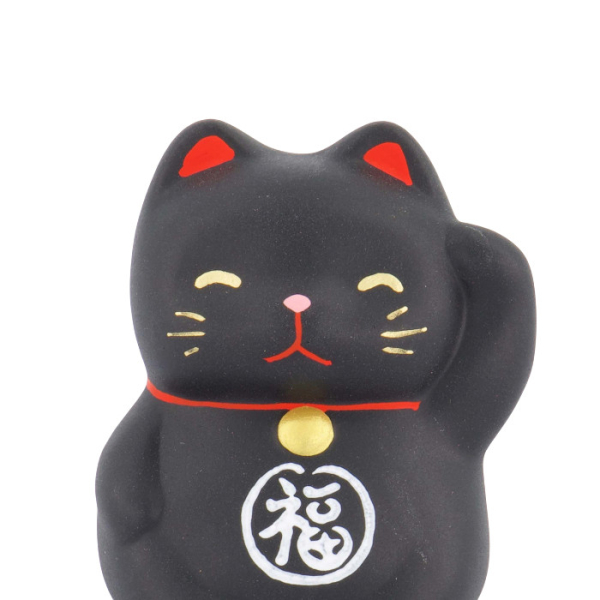 TDS, Glückskatze / Lucky Cat, Dekoration, Schwarz, 5.2 cm - Art Nr. 6195