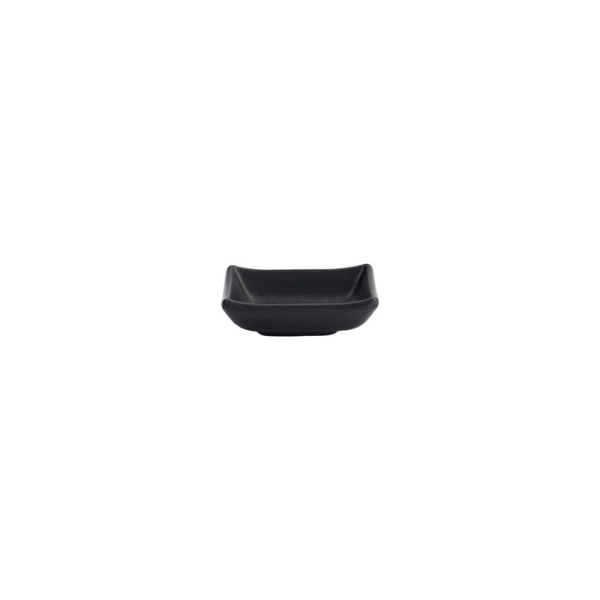 Sauce Bowl Black, Melamine, 9.2 × 6.9 × 3.1 cm, 50 ml, Item No. 8017