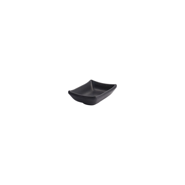 Sauce Bowl Black, Melamine, 9.2 × 6.9 × 3.1 cm, 50 ml, Item No. 8017