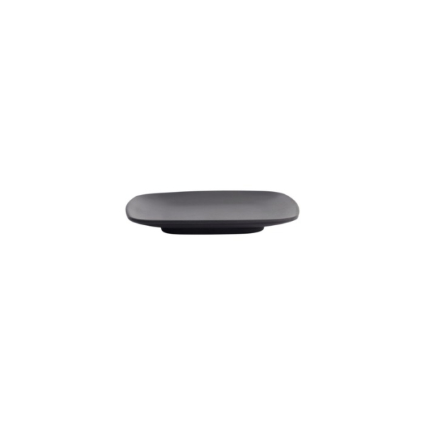 Tokyo Design Studio Quadratischer Teller Zen Schwarz, Melamin, 14,3 × 14,3 × 1,7 cm