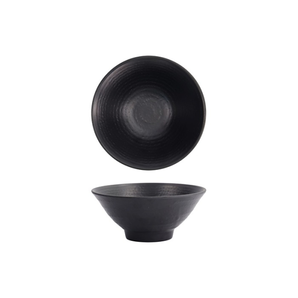 Tokyo Design Studio Rice Bowl Black, Melamine, Ø 14.2 × 6.35 cm, 325 ml