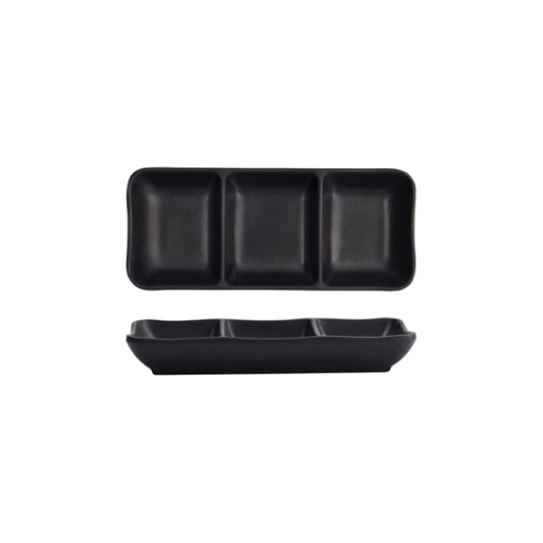 Tokyo Design Studio Sauce Bowl Black, Melamine, 19.6 × 8.4 × 2.7 cm