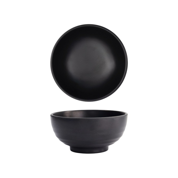 Tokyo Design Studio Rice Bowl Black, Melamine, Ø 16 × 8 cm, 700 ml
