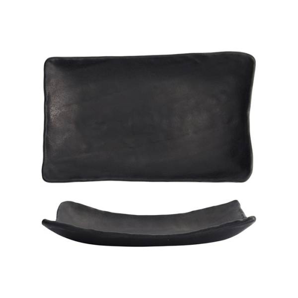 Tokyo Design Studio Sushi Plate Zen Black, Melamine, 26.4 × 16.5 × 4.5 cm