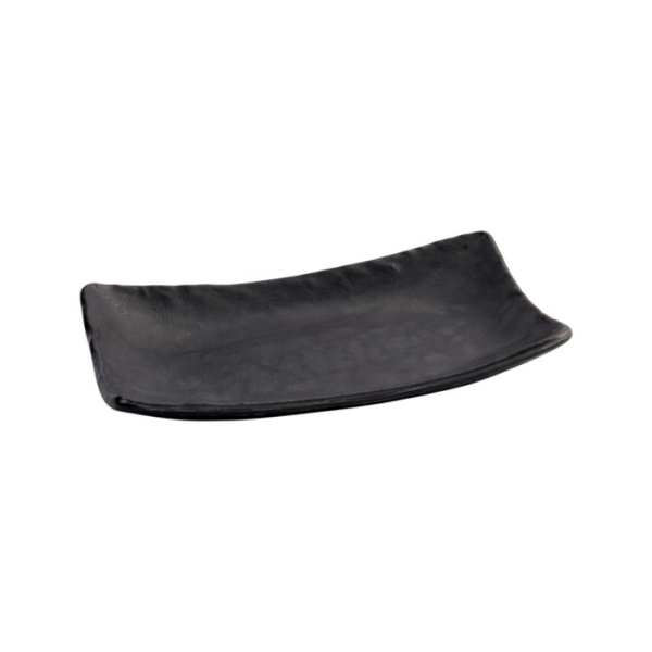 Sushi Plate Zen Black, Melamine, 26.4 × 16.5 × 4.5 cm, Item No. 8557