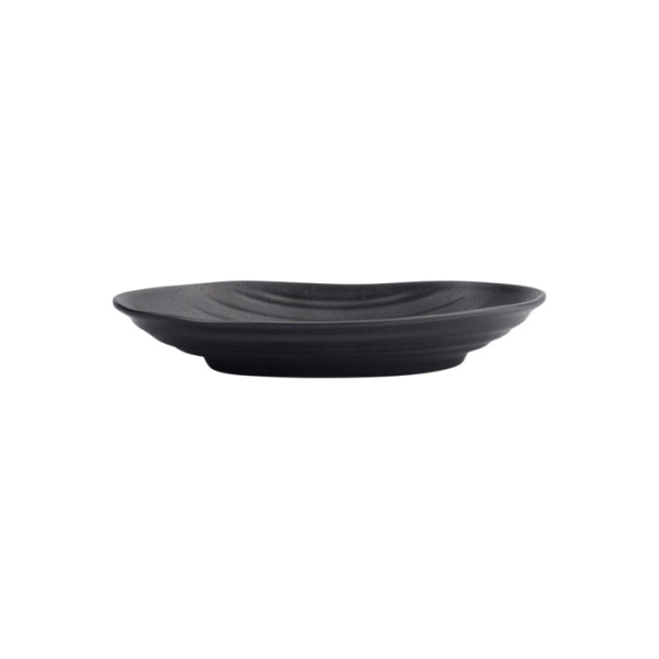 Sushi-Platte Zen Schwarz, Melamin, 23 × 14,5 × 3,5 cm, Art.-Nr. 8559