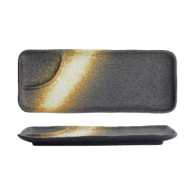 Tokyo Design Studio Serving Plate Mino Craft Black, Stoneware, 30.2 × 12 × 2.3 cm