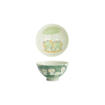 Tokyo Design Studio Bowl Kawaii Frog White/Green, Porcelain, Ø 11.5 × 6 cm, 300 ml