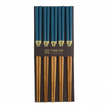 TDS, 5 Paar Essstäbchen, Bamboo Petrol, Art.-Nr. 14459