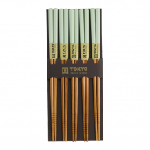 TDS, Chopstick Set, Bamboo Mint, 5 pair, Item No. 14460