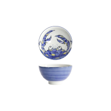 Tokyo Design Studio Bowl Seafood Crab Blue, Porcelain, Ø 11.2 × 6.2 cm, 300 ml