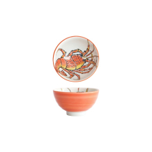 Tokyo Design Studio Bowl Seafood Lobster Red, Porcelain, Ø 11.2 × 6.2 cm, 300 ml
