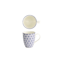 Tokyo Design Studio Mug Nippon Blue Stars Blue/White, Porcelain, Ø 8.5 × 10.2 cm, 380 ml