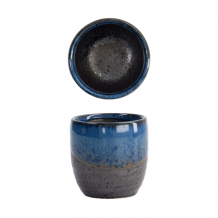 TDS, Sake-Cup, 4.5 x 4.5 cm, 50 ml, Black/Blue - Item No. 15846
