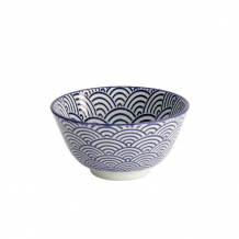 TDS, Rice Bowl, Nippon Blue, Waves, Ø 12 x 6.4 cm 300 ml - Item No. 16000