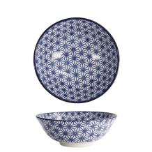 TDS, Soba Bowl, Nippon Blue, Stars, Ø 21 x 7.8 cm 1000 ml - Item No. 16017
