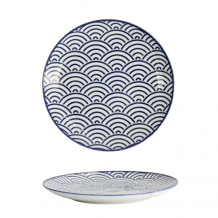 TDS, Plate, Nippon Blue, Waves, Ø 16 x 2 cm - Item No. 16018