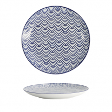 TDS, Plate, Nippon Blue, Waves, Ø 25.7 x 3 cm - Item No. 16024